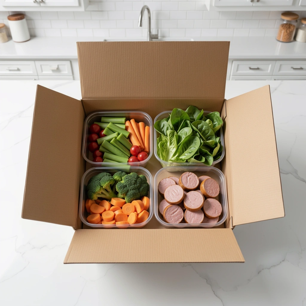 Healthy meal kit organization